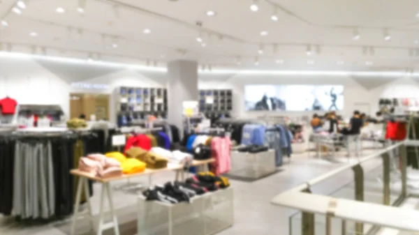 Bekleidungsgeschäft Abstrakte Verschwommene Vitrinen Mode Boutique Shop Hintergrund Modernen Einkaufszentrum — Stockfoto