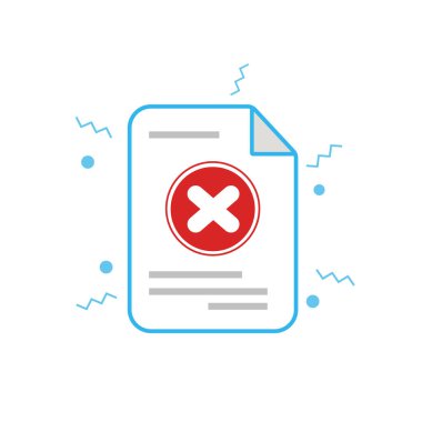 Dosya, içinde mobil konsept ve web tasarımı için çapraz işaret olan doğrusal biçim işareti. Sembol, logo illüstrasyonu