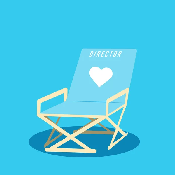 Director's private chair vector illustration