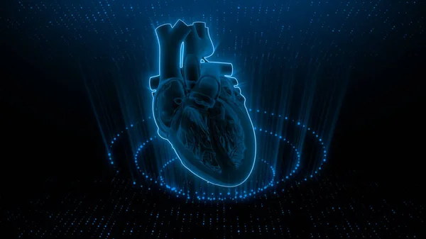 Rappresentazione Grafica Delle Onde Ecg Segnalazione Illustrazione — Foto Stock