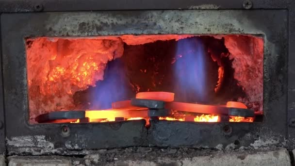 Several Horseshoes Forge — Stock Video