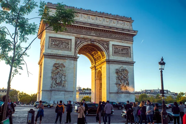 Parigi Francia 2009 Arco Trionfo Uno Dei Monumenti Più Famosi — Foto Stock