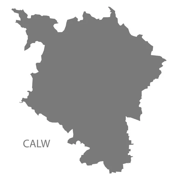 Mappa della contea di Calw di Baden Wuerttemberg, Germania — Vettoriale Stock