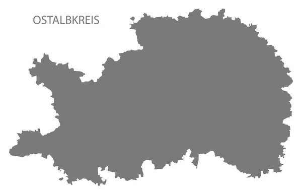 Mappa della contea di Ostalbkreis di Baden Wuerttemberg Germania — Vettoriale Stock
