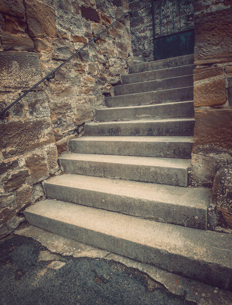Old stone steps leading to nowhere.