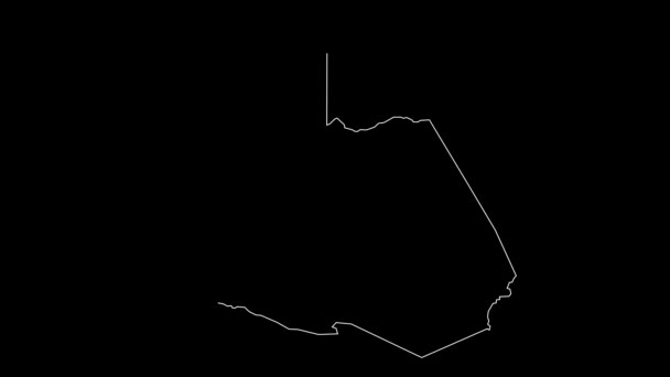 Карта Мадре Диос — стоковое видео