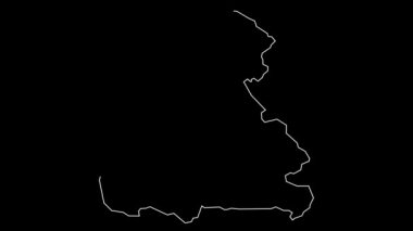 Naypyitaw Myanmar bölgesi haritası animasyon çizimi