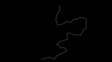 Bamyan Afganistan eyalet haritası animasyon çizimi