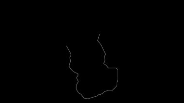 Takhar Afganistan eyalet haritası animasyon çizimi