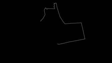 Ouargla Cezayir vilayetleri harita özeti animasyonu