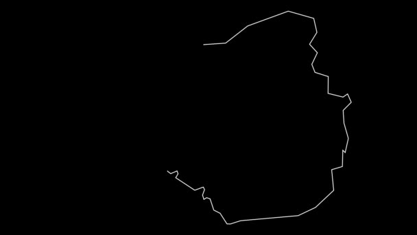 Ararat Armenia省地图动画概述 — 图库视频影像
