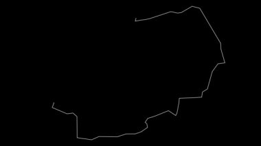 Trashigang Bhutan İlçe Haritası Animasyon