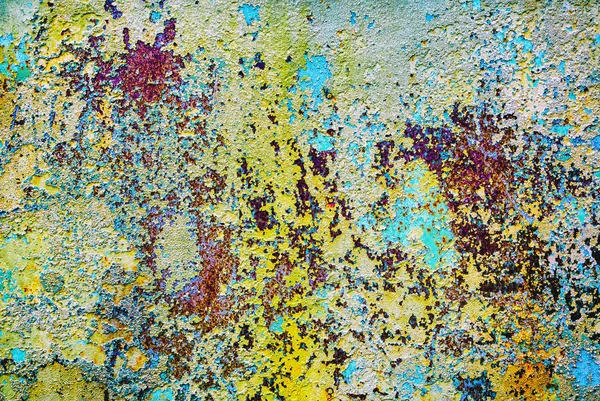 Old Painted Wall Abstract Background Wallpaper Texture Cracked Scratched Old — Stock Photo, Image