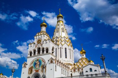 Minsk, Beyaz Rusya, mimari, 05-25-2018, Minsk Memorial Kilisesi tüm azizler ve bellek kurbanları, Editör