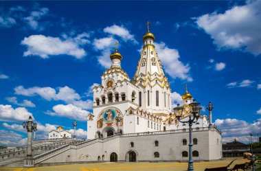 Minsk, Beyaz Rusya, mimari, 05-25-2018, Minsk Memorial Kilisesi tüm azizler ve bellek kurbanları, Editör