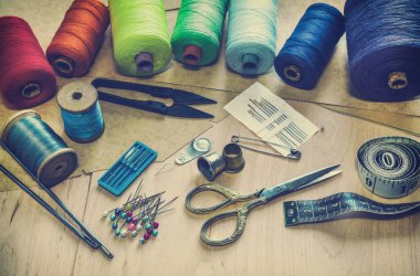 iğne işi için dikiş araçları