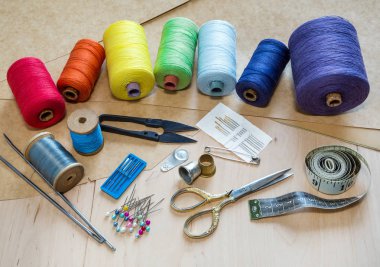 iğne işi için dikiş araçları