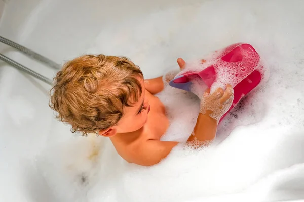 Child Bathing Tub Home Foam — Stock Photo, Image