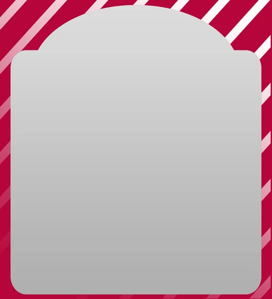 Modern Empty Grey Frame Maroon Stripes Background Social Media Banner — Stock Photo, Image