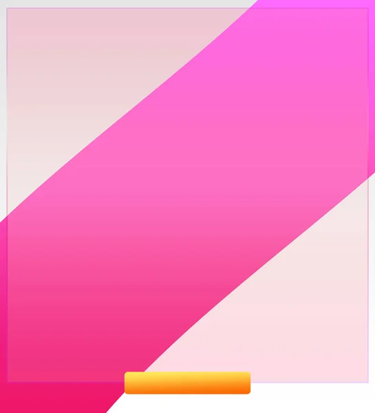 Blank Pink Yellow Shapes Design Frame Template Any Text Social — 스톡 사진