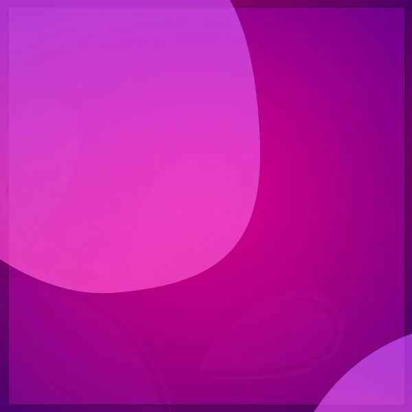 Purple Empty Modern Shapes Gradient Background Frame Template Social Media — Stock fotografie