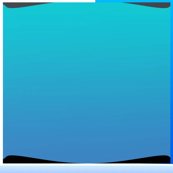 Modern Empty Gradient Blue Square Frame Template Social Media Banner — Stock fotografie