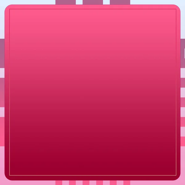 Moderner Rosafarbener Quadratischer Rahmen Auf Lila Farbton Gestreifter Hintergrundvorlage Für — Stockfoto