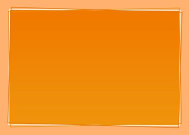 Sosyal Medya, Poster, Afiş, Bayrak, Davetiye ve Kutlama Kartı İçin Modern Boş Portakal Gradyan Çerçevesi.