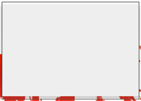 Marco Negro Vacío Moderno Fondo Rojo Del Derrame Cerebral Para — Foto de Stock