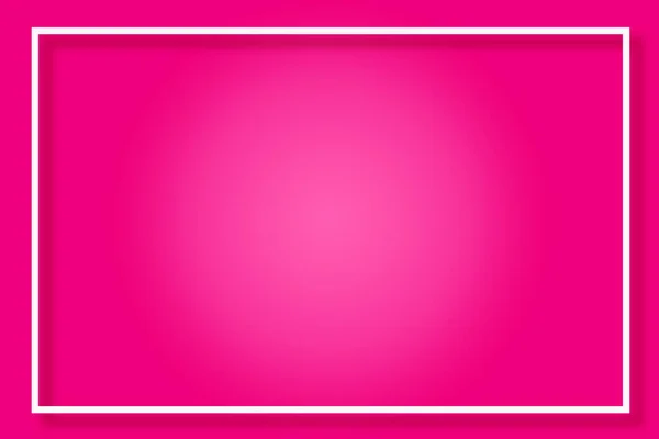 Moderner Leerer Weißer Rahmen Auf Coolem Rosafarbenem Hintergrund Für Social — Stockfoto