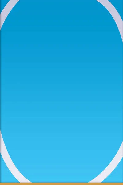 Cornice Bianca Circolare Sfondo Blu Social Media Cornice Poster Banner — Foto Stock