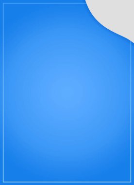 Sosyal medya, resim yeniden çerçevesi, poster, bayrak, davetiye ve tebrik kartı için modern mavi arkaplan üzerindeki dikey boş çerçeve.