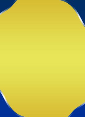 Sosyal medya, resim yeniden çerçevesi, poster, bayrak, davetiye ve tebrik kartı için Yumuşak Sarı Arkaplanda Dikey Boş Tasarım.