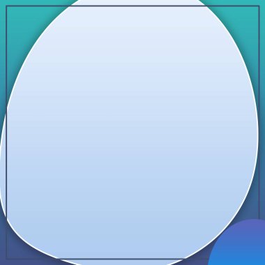 Gradyan Arkaplan şablonu, poster, kart ve sosyal medya için siyah çerçeveli Modern Boş Şekil Tasarımı