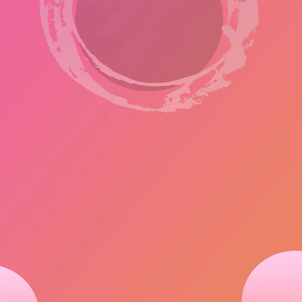 Grungy Outline Circle Shapes Design Modern Rózsaszín Gradient Háttér Sablon — Stock Fotó