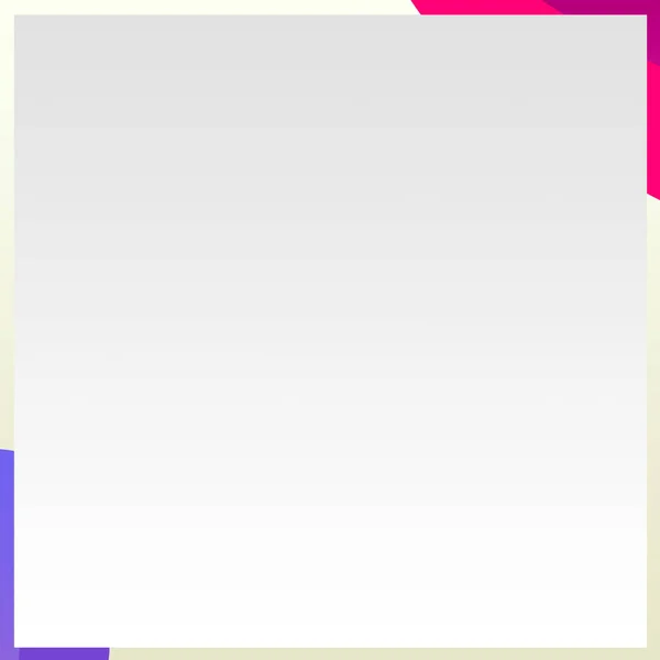 Caixa Quadrada Branca Vazia Modelo Fundo Colorido Para Bandeira Pôster — Fotografia de Stock