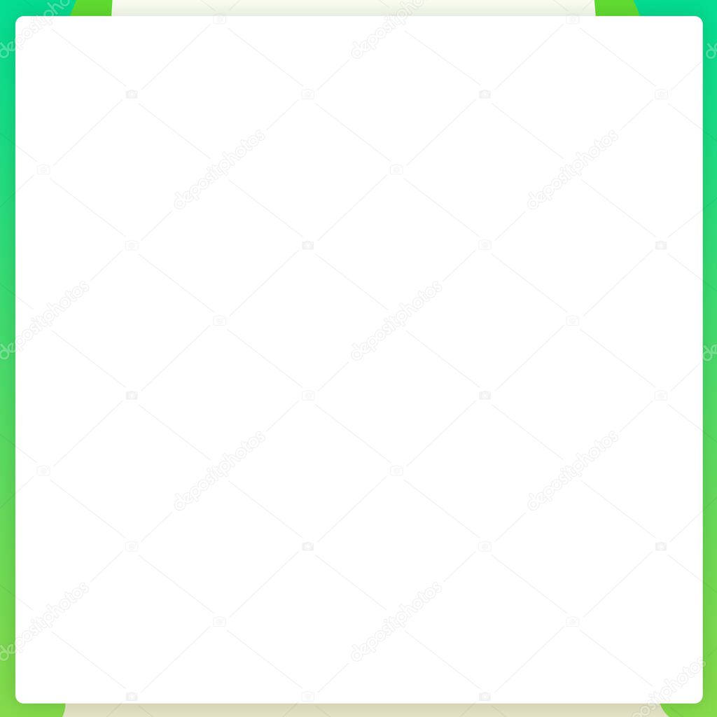 Modern Empty White Rounded Square Template-For Banner, Poster, Card & Social Media