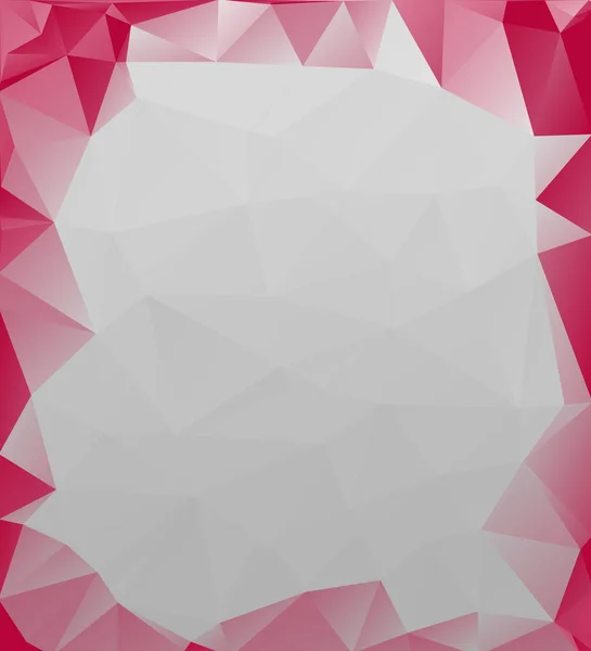 現代の赤と白の抽象低保利幾何学グラデーション多角形の背景ベクトルイラスト — ストック写真