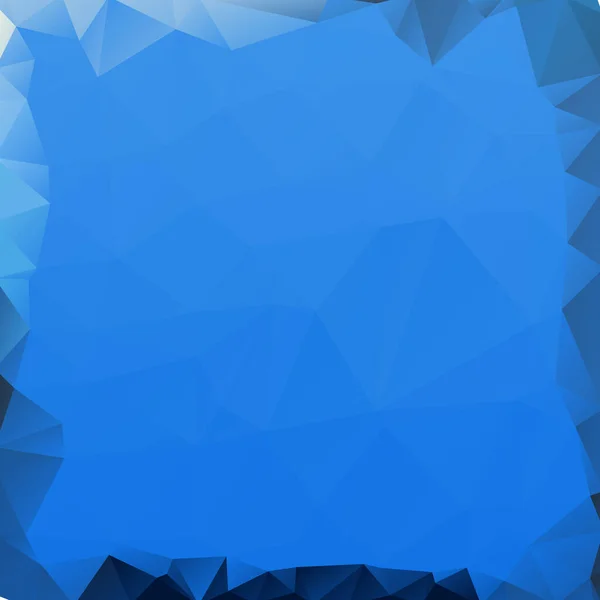 Grau Weiß Dreiecksrahmen Auf Low Poly Geometric Blue Polygonal Background — Stockvektor