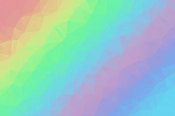 Regenboog Kleuren Abstract Low Poly Geometrische Driehoekige Achtergrond Vector Illustratie — Stockvector