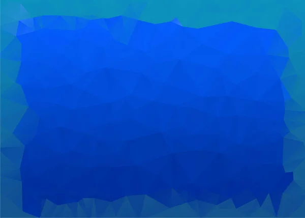青の抽象低保利グラデーション多角形の背景ベクトルイラスト — ストックベクタ
