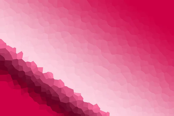 現代ピンク滑らかな低ポリグラデーション結晶化背景イラスト — ストック写真