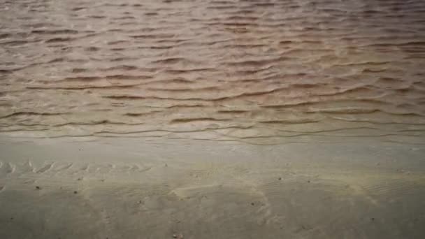 Agua contaminada cerca de la planta de producción de cobre, desastre ambiental — Vídeo de stock