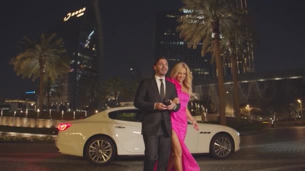 Dubai Émirats Arabes Unis Mars 2020 Victoria Lopyreva Présentatrice Télévision — Video