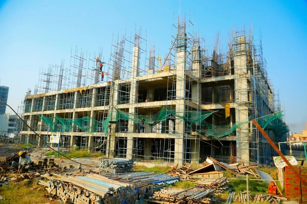 Jaipur, India - June 2018 : new construction of building in Jaipur