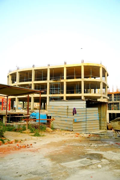 インドのクルクシェトラ 2016年4月 クルクシェトラの新しい建物の建設 — ストック写真