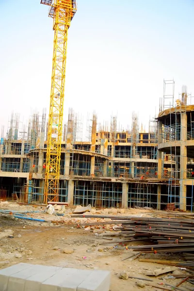 Kurukshetra, Hindistan - Nisan 2016: Kurukshetra 'da yeni inşaat