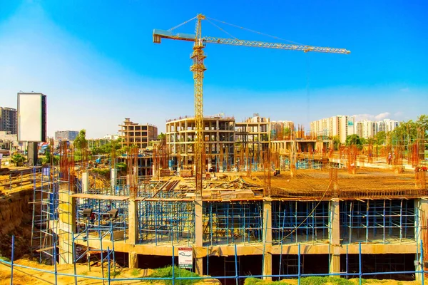 bhopal, Madhya Pradesh India - Ekim 2019: bhopal 'de yeni inşa edilen binaların temiz görünümü