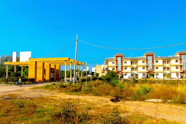 Ahmedabad Gujrat India Junio 2019 Vista Una Nueva Construcción Una —  Fotos de Stock
