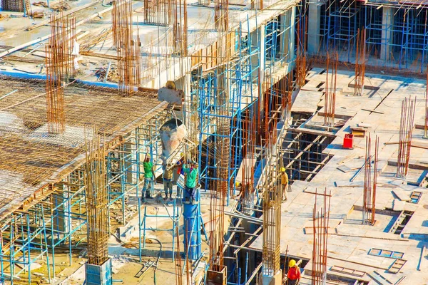 Ranchi, Hindistan - Haziran 2019: Ranchi 'deki inşaat halindeki binaların manzarası